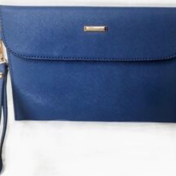 Elim & Paul Royal Blue Clutch Wristlet - Picture 8 of 8
